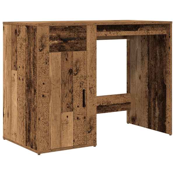 vidaXL kirjutuslaud Vana puit 100x49x75 cm Engineered Wood