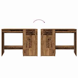 Psací stůl old wood 100 x 49 x 75 cm kompozitní dřevo - obrázek 8