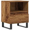 vidaXL &ouml;&ouml;kapp Vana puit 40x35x50 cm Engineered Wood