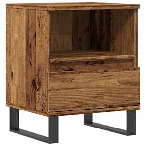 Noční stolek old wood 40 x 35 x 50 cm kompozitní dřevo - obrázek 2