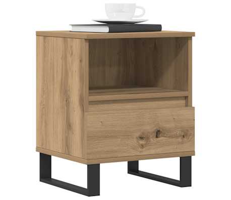 vidaXL Noptieră, stejar artizanal, 40x35x50 cm, lemn prelucrat