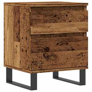 Noční stolek old wood 40 x 35 x 50 cm kompozitní dřevo - obrázek 2