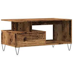 Konferenční stolek old wood 90 x 49 x 45 cm kompozitní dřevo - obrázek 7
