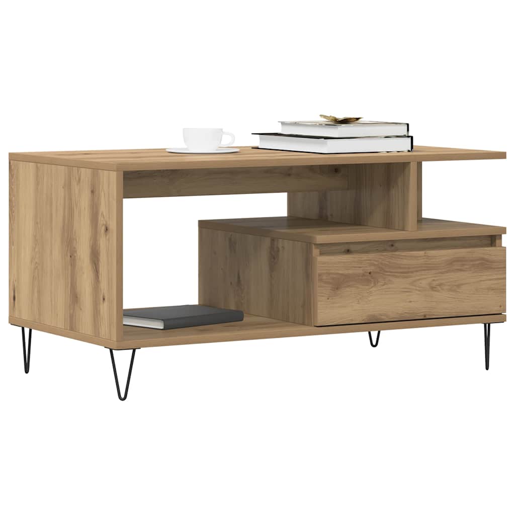 Thumbnail - vidaXL Couchtisch Artisan-Eiche 90x49x45 cm Holzwerkstoff