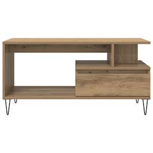 Konferenční stolek dub artisan 90 x 49 x 45 cm kompozitní dřevo - obrázek 5