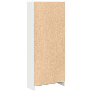 Knihovna bílá s vysokým leskem 60x24x143 cm kompozitní dřevo - obrázek 5