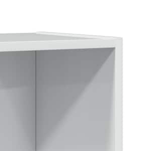 Knihovna bílá s vysokým leskem 60x24x143 cm kompozitní dřevo - obrázek 7
