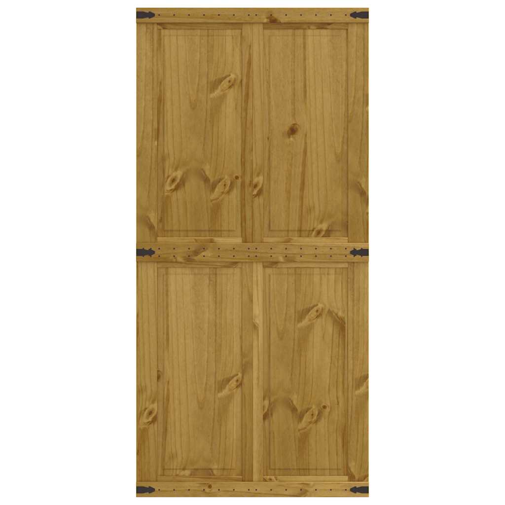 vidaXL Ușă de hambar CORONA 100x210 cm din lemn masiv de pin