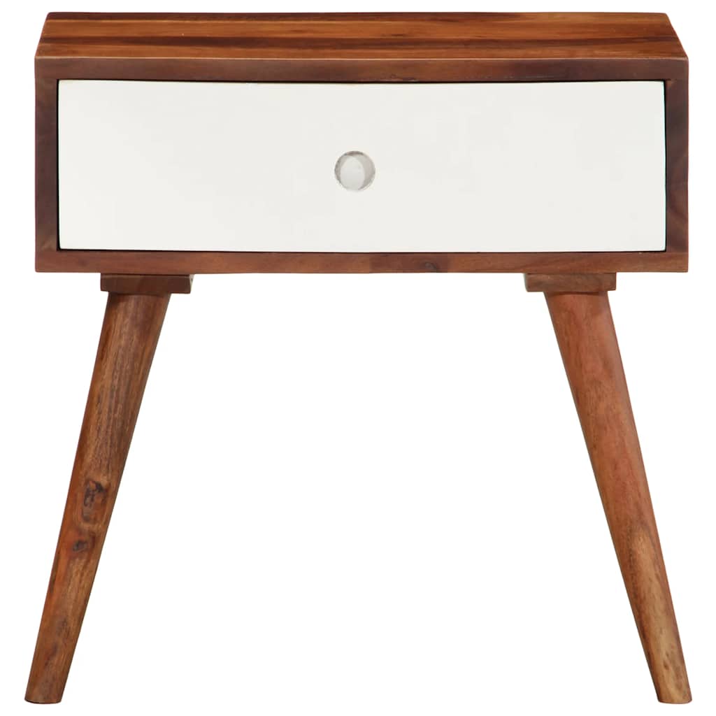 vidaXL Bijzettafel 45x30x45 cm massief acaciahout bruin, foto 3
