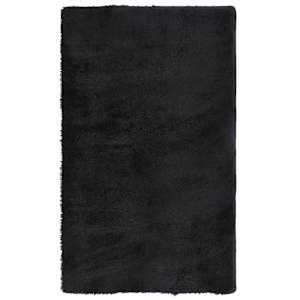vidaXL karvane vaip, k&otilde;rge karvaga NAVARRA, must, 60 x 100 cm, pol&uuml;ester
