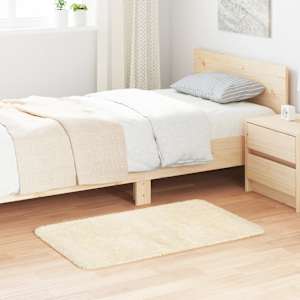 Visoka košata preproga NAVARRA krem 60x100 cm poliester