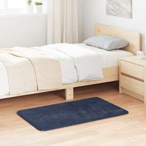 Visoka košata preproga NAVARRA mornarsko 60x100 cm poliester