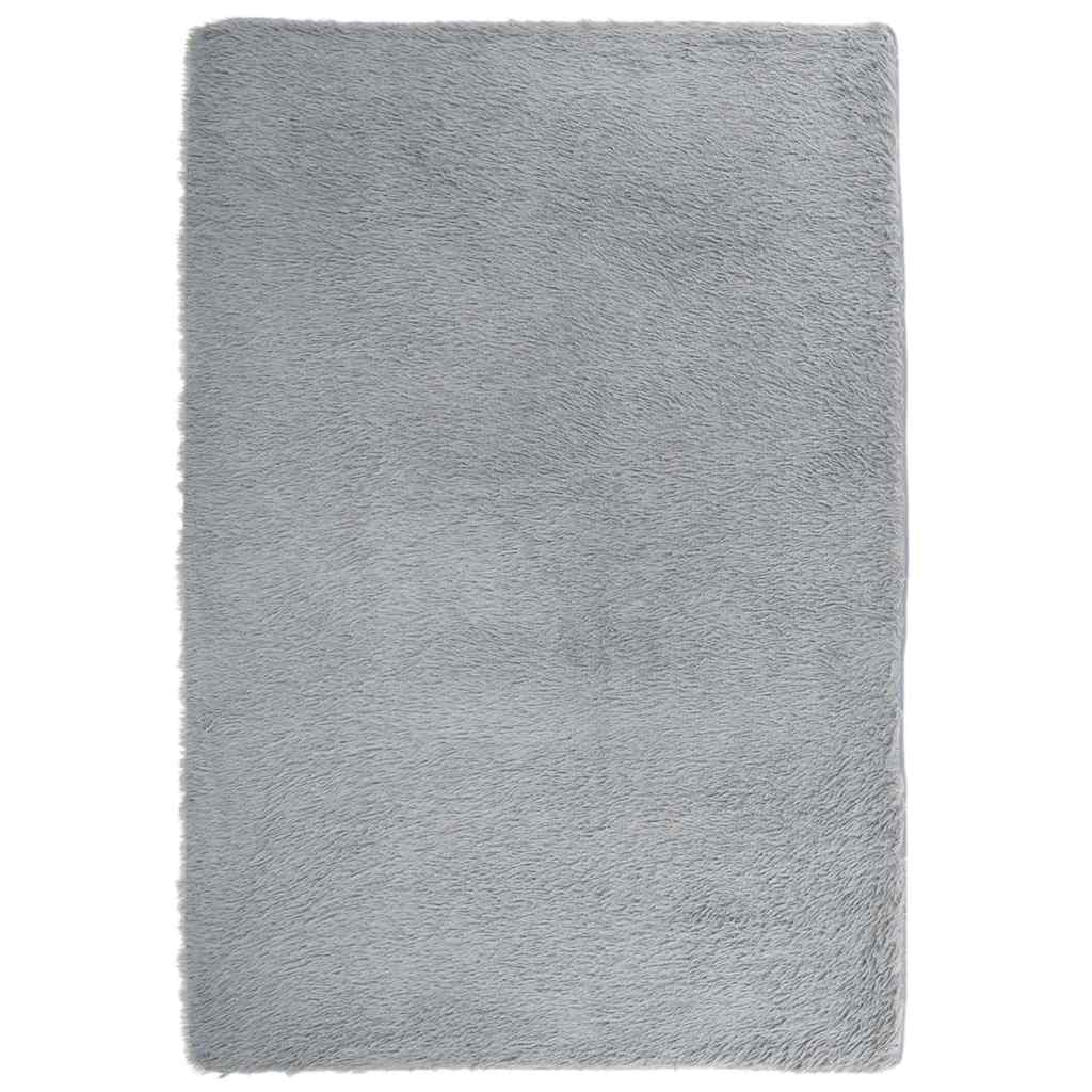 Thumbnail - vidaXL Teppich Shaggy Hochflor NAVARRA Hellgrau 120x170 cm Polyester