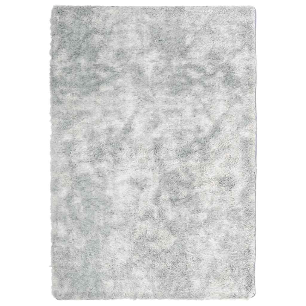 Thumbnail - vidaXL Teppich Shaggy Hochflor NAVARRA Silbergrau 120x170 cm Polyester