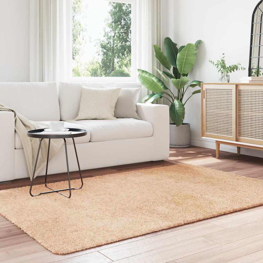 vidaXL Pörrömatto korkeanukkainen NAVARRA beige 130x200 cm polyesteri