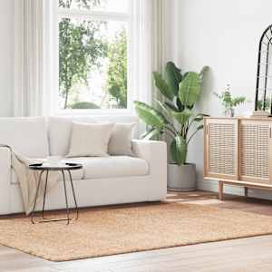 Visoka košata preproga NAVARRA bež 160x230 cm poliester