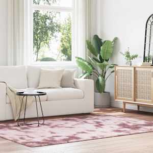 Visoka košata preproga NAVARRA prašna roza 160x230 cm poliester