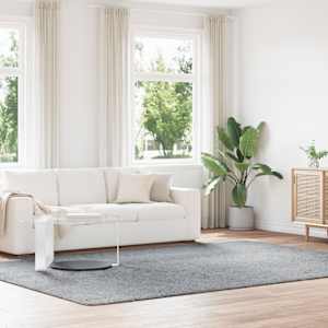 Visoka košata preproga NAVARRA svetlo siva 240x340 cm poliester