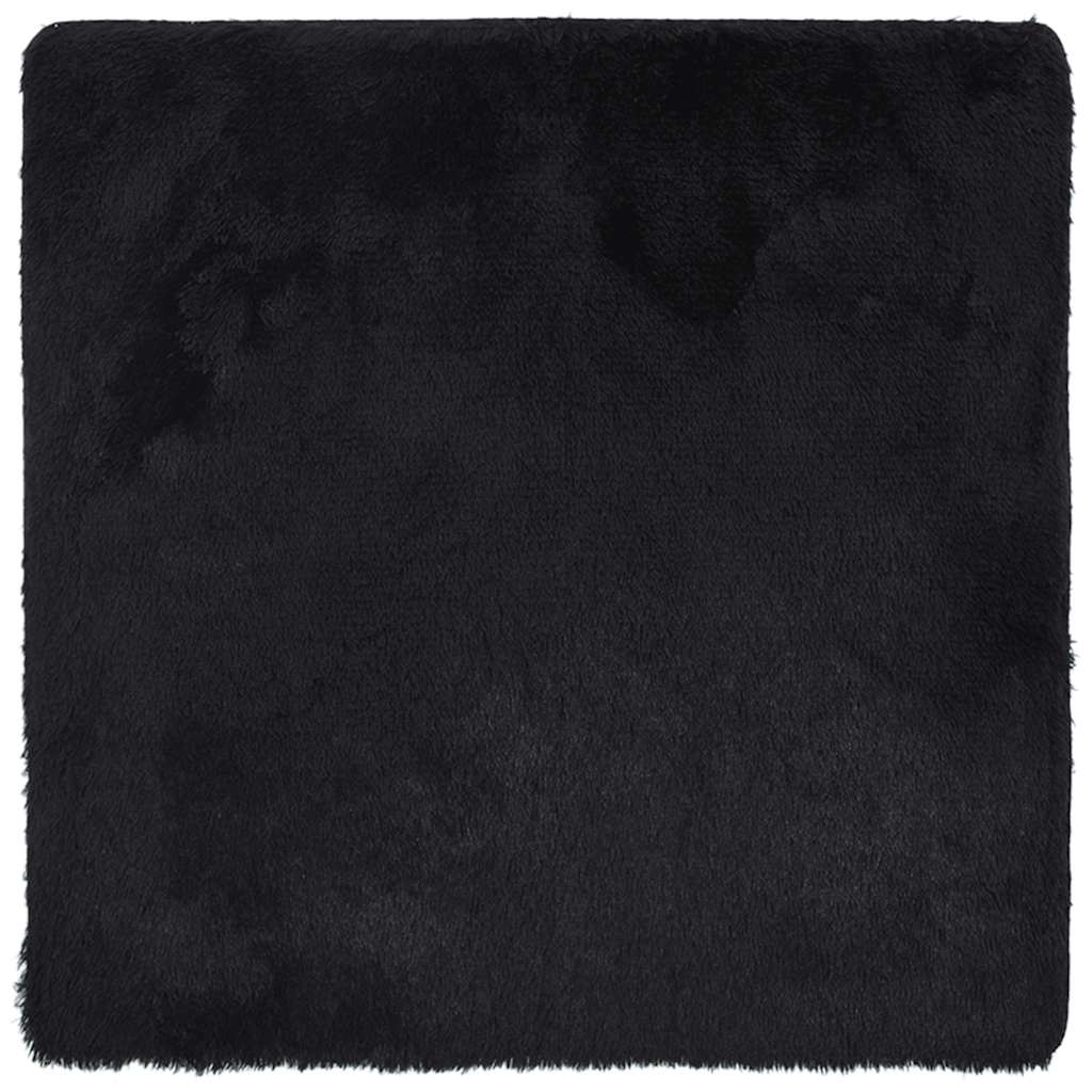 vidaXL Koberec Shaggy s vysokým vlasem NAVARRA černý 120x120 cm