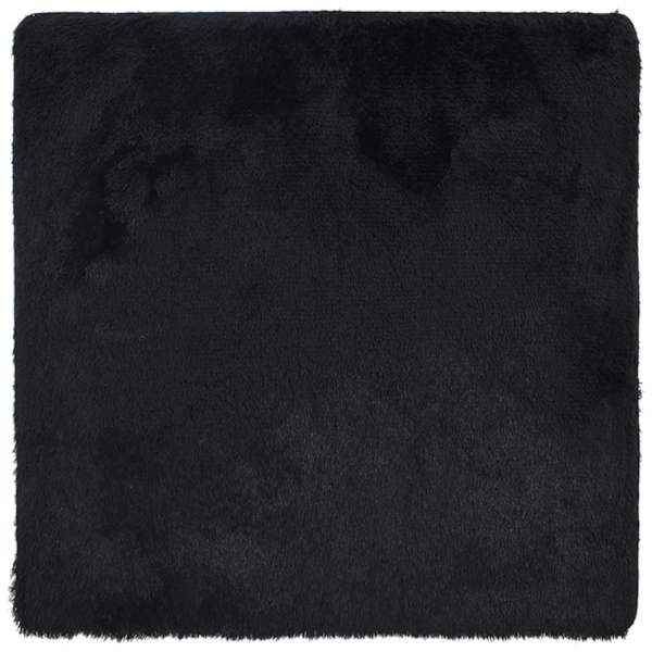 vidaXL k&otilde;rge narmaga Shaggy vaip, NAVARRA, must, 160x160 cm, pol&uuml;ester