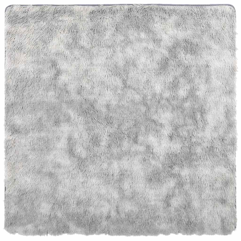 Thumbnail - vidaXL Teppich Shaggy Hochflor NAVARRA Silbergrau 160x160 cm Polyester