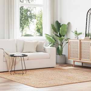 Visoka košata preproga NAVARRA bež 200x200 cm poliester