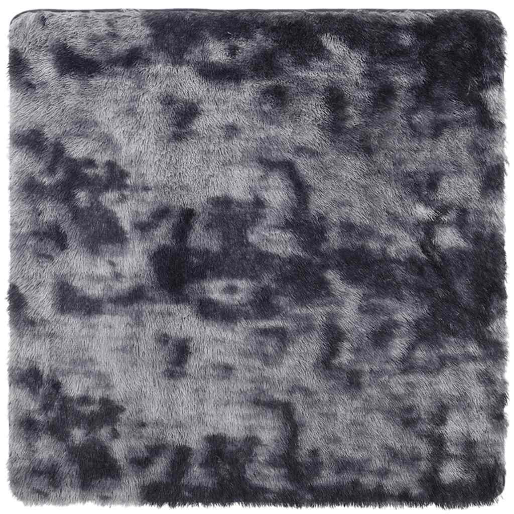 Thumbnail - vidaXL Teppich Shaggy Hochflor NAVARRA Dunkelgrau 200x200 cm Polyester