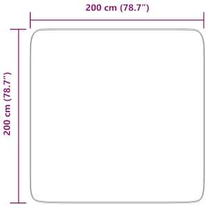 Koberec Shaggy s vysokým vlasem NAVARRA tmavě šedý 200x200 cm - obrázek 10