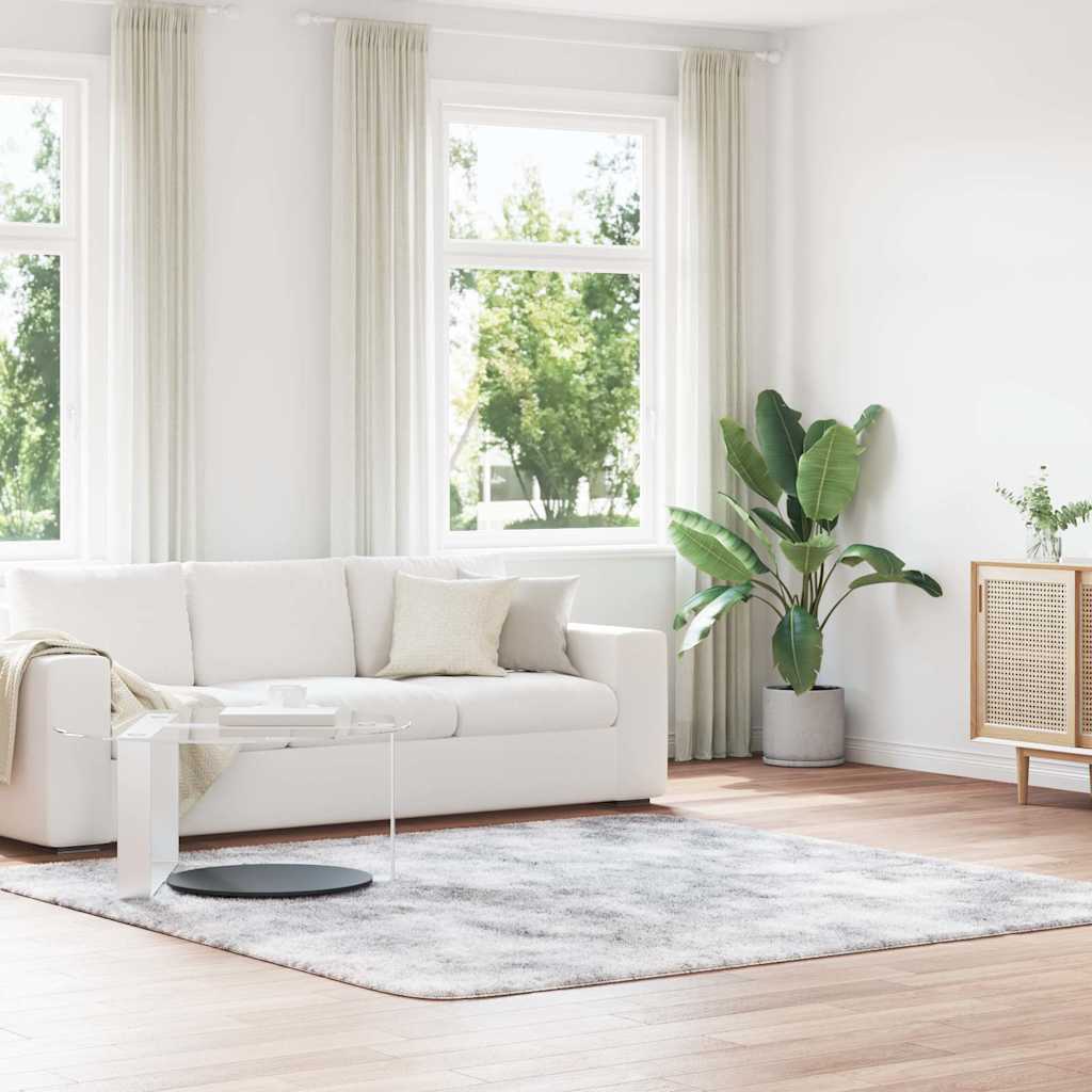 vidaXL Covor shaggy cu pom înalt, NAVARRA, gri deschis, 240x240 cm
