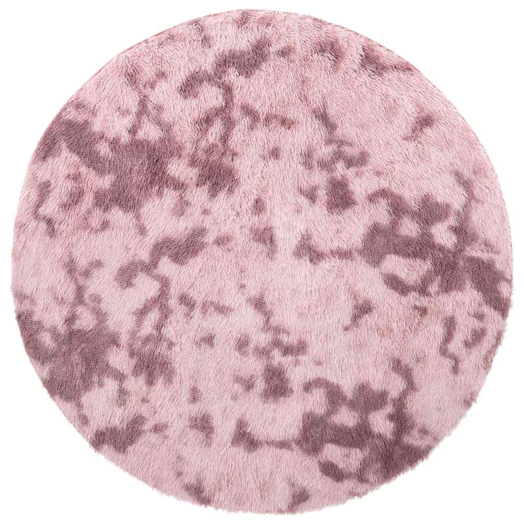 Thumbnail - vidaXL Teppich Shaggy Hochflor NAVARRA Altrosa 100x100 cm Polyester