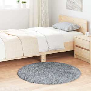 Visoka košata preproga NAVARRA svetlo siva 100x100 cm poliester