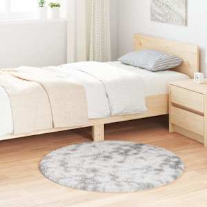 Visoka košata preproga NAVARRA srebrno siva 100x100cm poliester