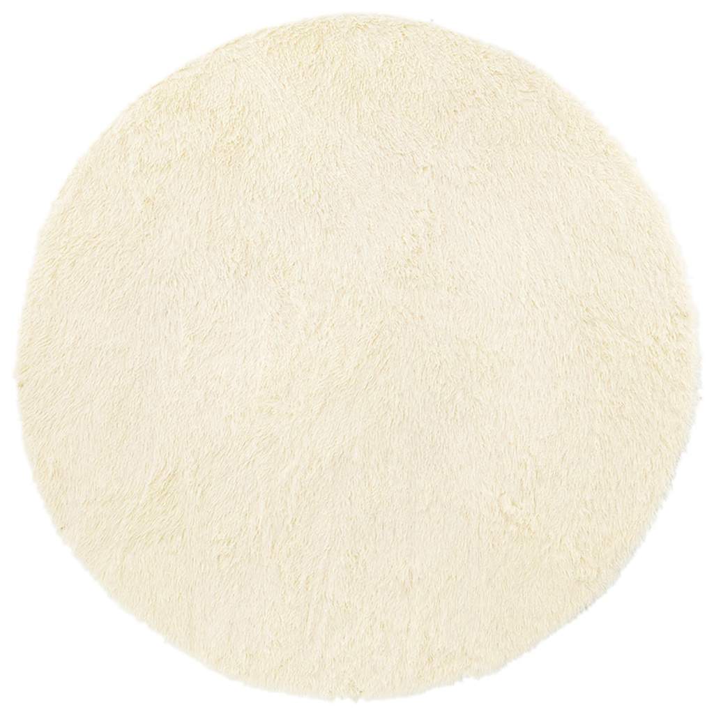Thumbnail - vidaXL Teppich Shaggy Hochflor NAVARRA Creme 160x160 cm Polyester