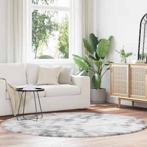 Visoka košata preproga NAVARRA srebrno siva 200x200cm poliester