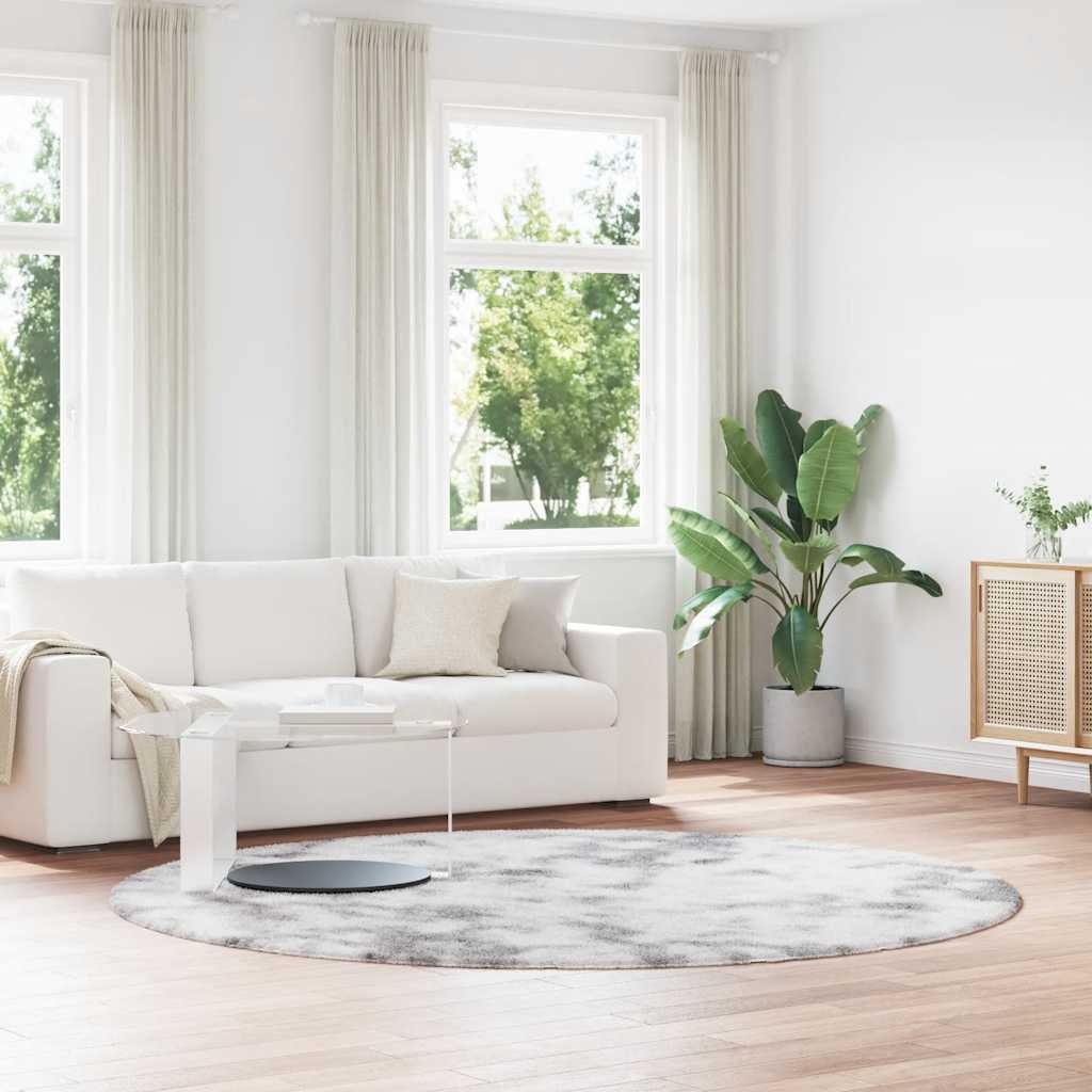 Thumbnail - vidaXL Teppich Shaggy Hochflor NAVARRA Silbergrau 240x240 cm Polyester