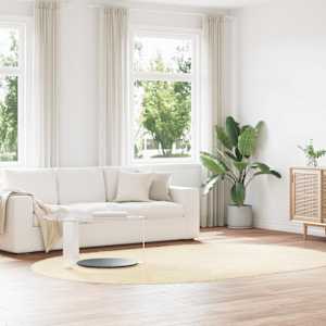 Visoka košata preproga NAVARRA krem 300x200 cm poliester