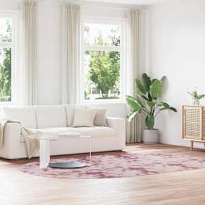 Visoka košata preproga NAVARRA prašna roza 300x200 cm poliester