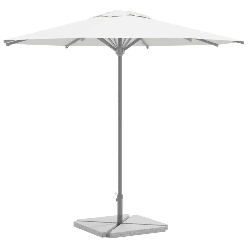 vidaXL Plăci de greutate umbrelă, 4 buc., gri, 14 kg, granit, triunghi