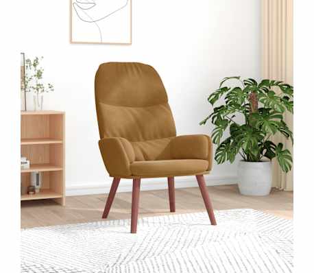 vidaXL barna b&aacute;rsony pihenőfotel