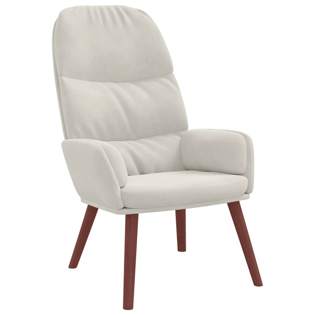 Thumbnail - vidaXL Relaxsessel Cremeweiß Samt