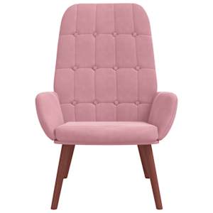 vidaXL Relaxsessel Rosa Samt