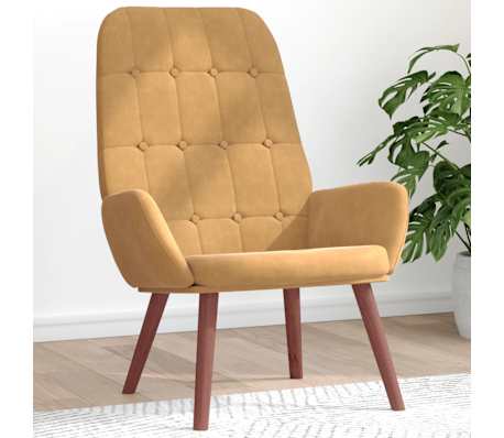 vidaXL barna b&aacute;rsony pihenőfotel