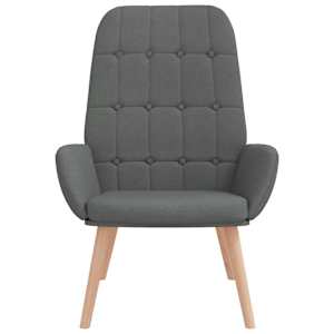 Relaxační židle tmavě šedá textil - obrázek 3