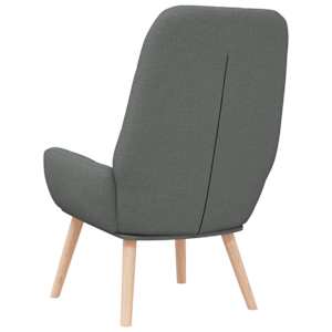 Relaxační židle tmavě šedá textil - obrázek 5
