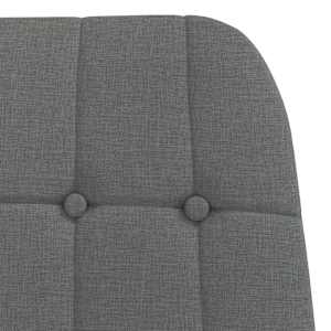 Relaxační židle tmavě šedá textil - obrázek 6