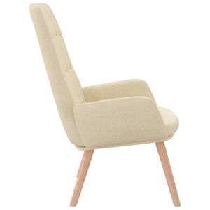 Relaxační židle krémová textil - obrázek 4