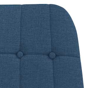 Relaxační křeslo modré textil - obrázek 6