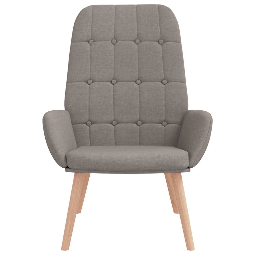vidaXL Relaxstoel stof taupe afbeelding