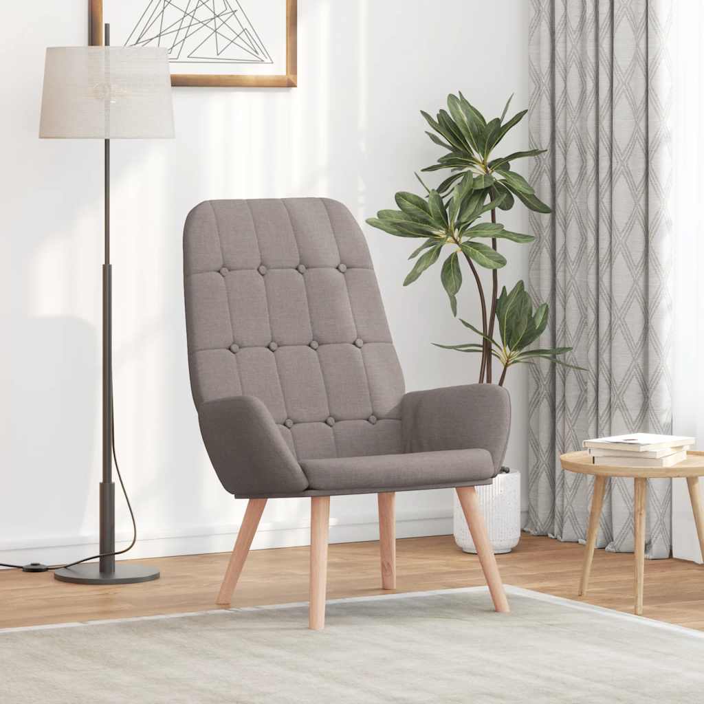 vidaXL Relaxsessel Taupe Stoff