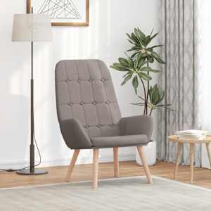 Relaxační židle taupe textil - obrázek 1